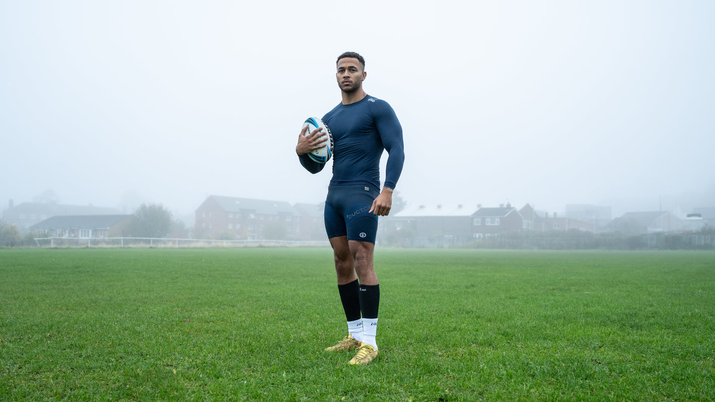 compression sportswear for rugby