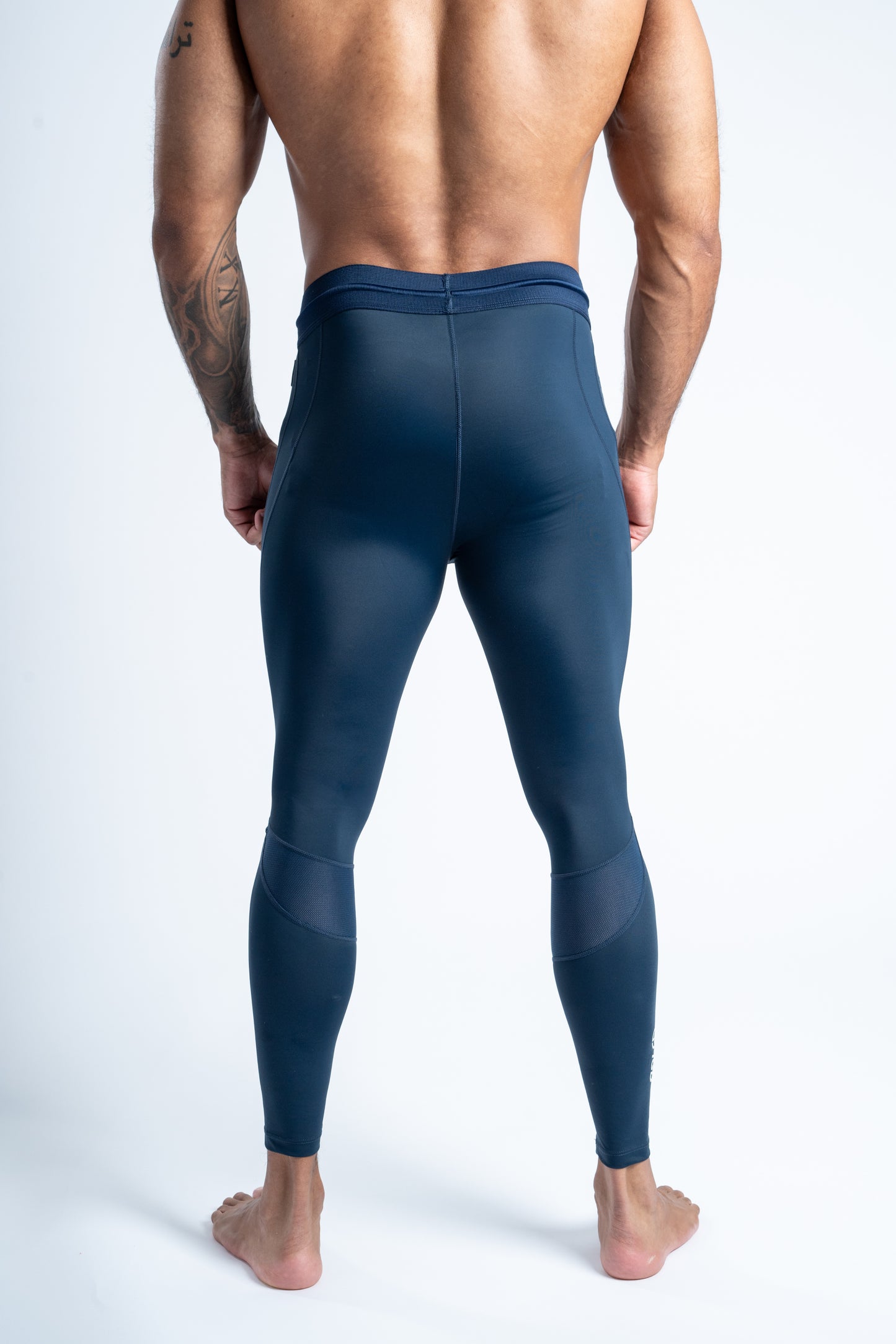 Base layer Compression Leggings V2 Navy Back Shot