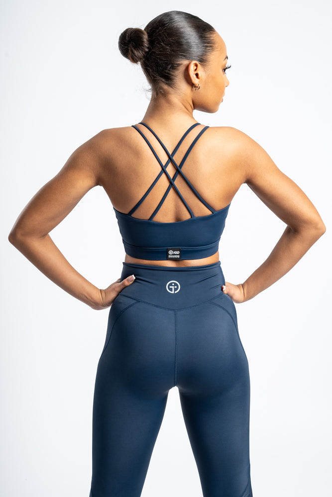 
                  
                    Navy Active Bra Back Shot
                  
                