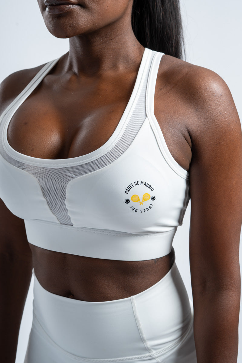 White Padel Bra 