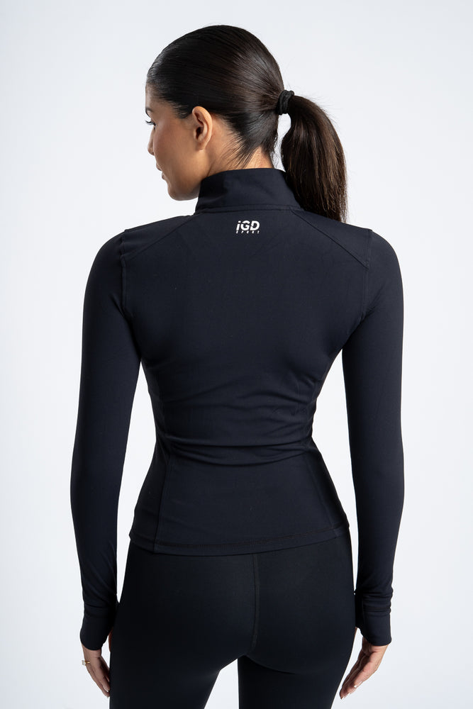 
                  
                    Womens Zipped Compression Top Back
                  
                