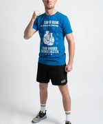 Men's Boxing T-Shirt | Athletic Fit | Blue |